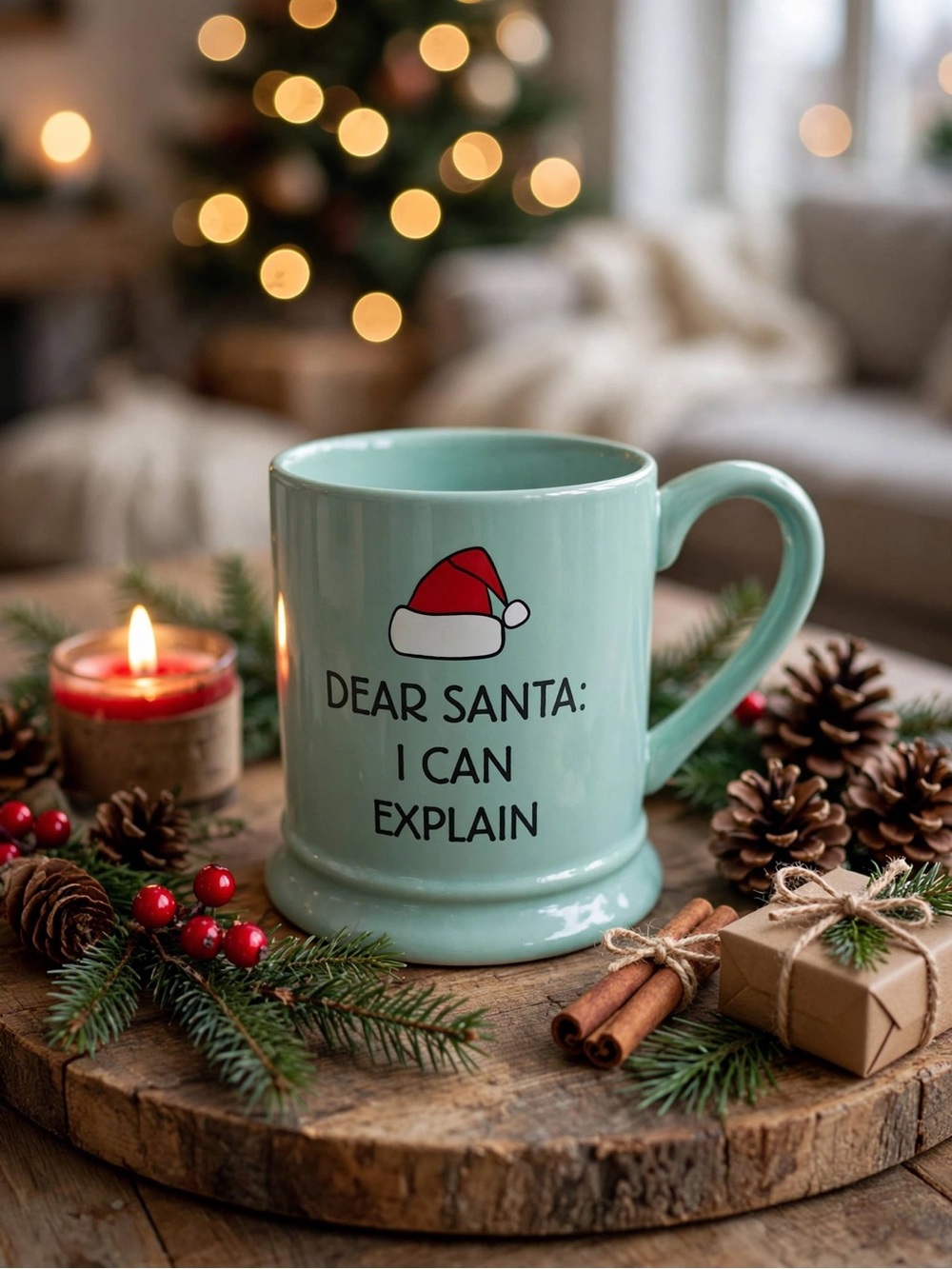 Indigo “Dear Santa” Mug